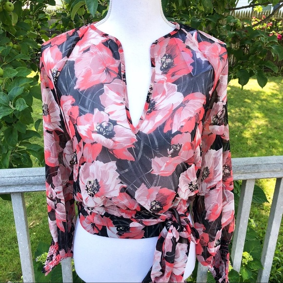 NWT Misa Los Angeles For Revolve Lettie Floral Top XS - Picture 6 of 9